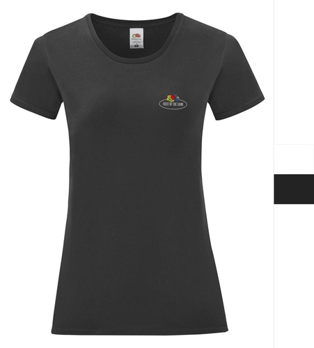 Fruit of the Loom Vintage Collection Damen Vintage T Small Logo Print 011432J