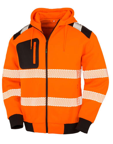 Result Genuine Recycled Sicherheitsjacke Robust Zipped Safety Hoody R503X EN ISO 
