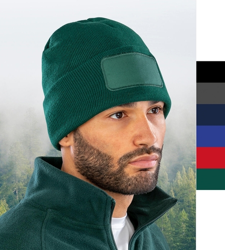 Result Genuine Recycled Herren Double Knit Printers Beanie bedruckbar RC927X NEU