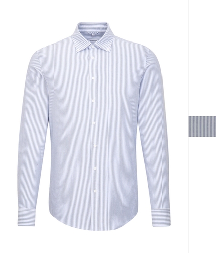 Seidensticker Herren Slim Fit 1/1 Business Button Down Hemd Baumwolle 660992 NEU
