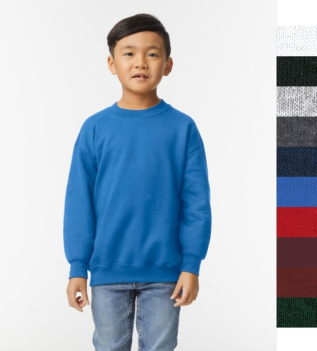 Gildan Kinder Sweatshirt Pullover XS-XL Blend Crew Neck 18000B NEU
