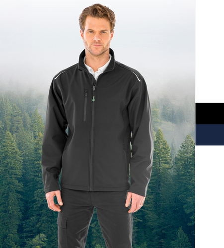 Result Herren Genuine Recycled 3-Layer Printable Softshelljacke YKK Zip 900X NEU