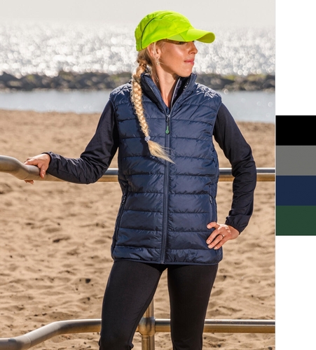 Result Core: �bergang Stepp Weste YKK Full Zip Promo Padded Bodywarmer R244X NEU