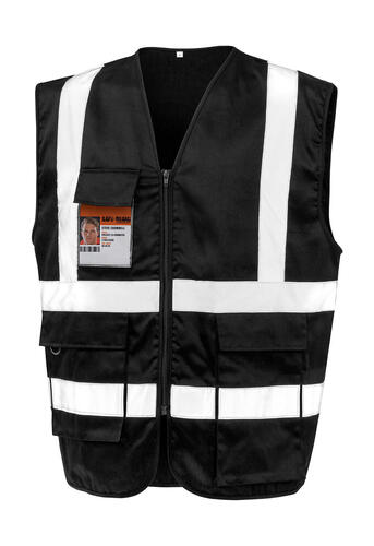 Result Safe-Guard: Herren Sicherheitsweste Heavy Duty Polycotton SecurityR447X 