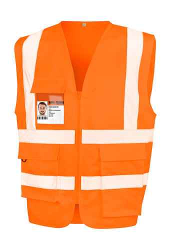 Result Safe-Guard: Herren Sicherheitsweste Heavy Duty Polycotton SecurityR447X 