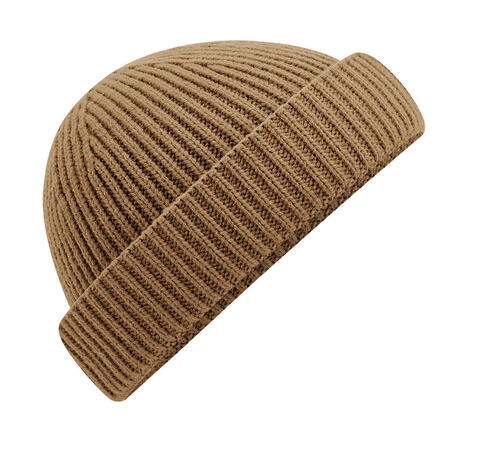 Beechfield: Damen Harbour Beanie Rippstrick breiter Umschlag veredelbar B383R 