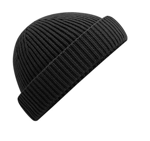 Beechfield: Damen Harbour Beanie Rippstrick breiter Umschlag veredelbar B383R 