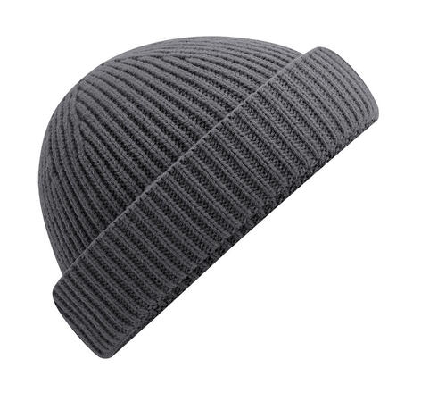 Beechfield: Damen Harbour Beanie Rippstrick breiter Umschlag veredelbar B383R 