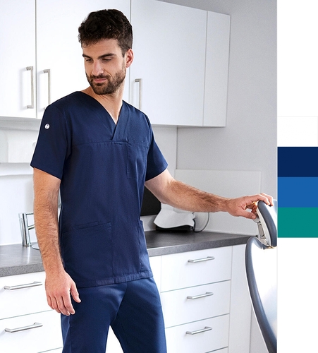 Karlowsky: Herren Tunika Praxis Slip-on Tunika Essential Pfleger S-5XL KS 65 NEU