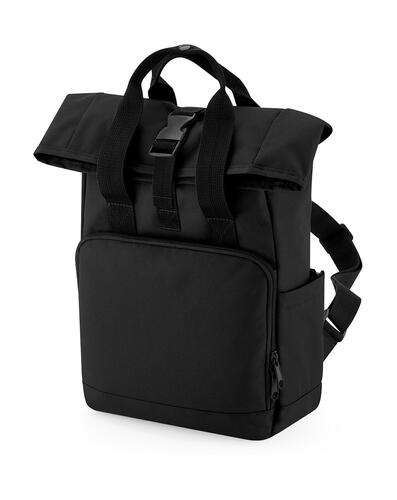 Bagbase: Recycled Mini Twin Handle Roll-Top Backpack Rucksack bedruckbar BG118S 