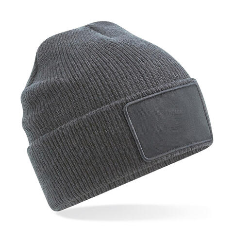 Beechfield: BEANIE Removable Patch Thinsulate bedruckbar Soft Touch Klett B540 