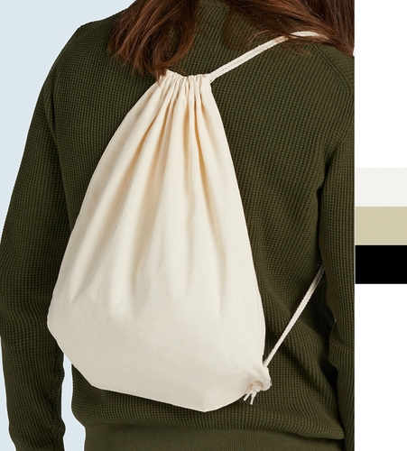 4er Pack Baby Canvas Cotton Drawstring Backpack