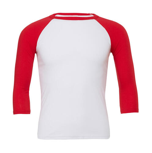 2er Pack Unisex 3/4 Sleeve Baseball T-Shirt 