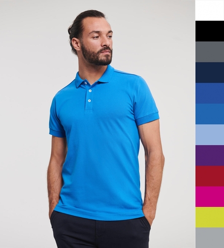 10er Pack Mens Fitted Stretch Polo