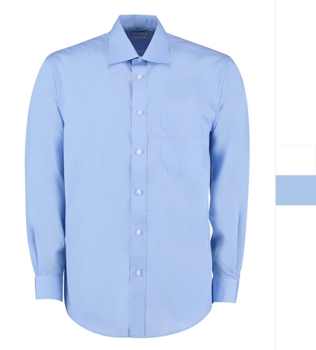 Kustom Kit Herren Business Langarm Hemd mit Brusttasche LS KK104 NEU