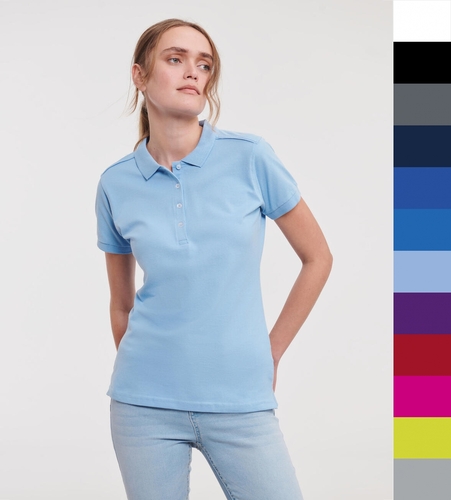 2er Pack Ladies Fitted Stretch Polo