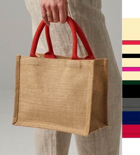 3er Pack Jute Mini Gift Bag