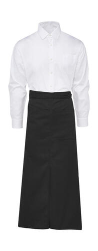 2er Pack BERLIN Long Bistro Apron with Vent and Pocket 