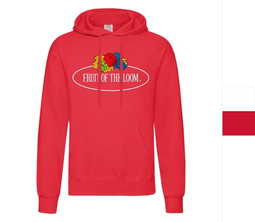 10er Pack Vintage Hooded Sweat Classic Large Logo Print