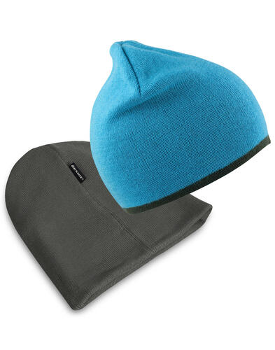 5er Pack Soft Feel Cuffless Reversible Beanie 