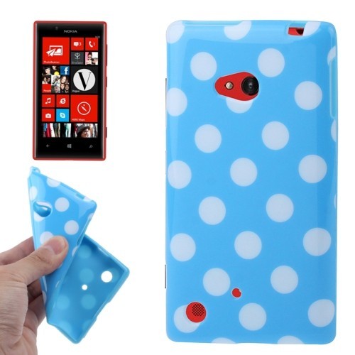 Schutzh�lle TPU Case f�r Handy Nokia Lumia 720 Blau / Wei�