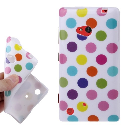 Schutzh�lle TPU Case f�r Handy Nokia Lumia 720 Wei� / Bunt