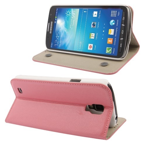 Schutzh�lle Case (Flip Quer) f�r Handy Samsung Galaxy S4 Active GT-I9295 Rosa