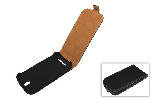 Handyh�lle Handytasche (Flip Slim) f�r HTC Desire SV T326e schwarz