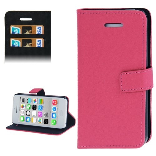 Handyh�lle (Flip Quer) f�r Handy Apple iPhone 5C Pink / Magenta
