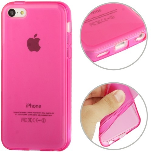Schutzh�lle TPU Case f�r Handy Apple iPhone 5C Pink