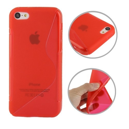 Handyh�lle TPU Case f�r Handy Apple iPhone 5C Rot