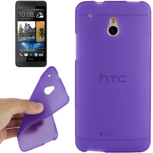 Schutzh�lle TPU Case f�r Handy HTC One mini M4 Lila Transparent