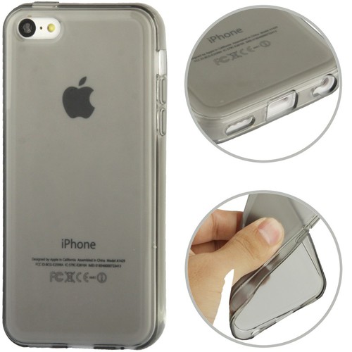 Handyh�lle TPU Case f�r Handy Apple iPhone 5C grau