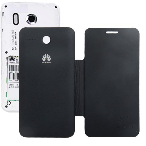 Handyh�lle Flip Quer f�r Handy Huawei Ascend Y320 schwarz