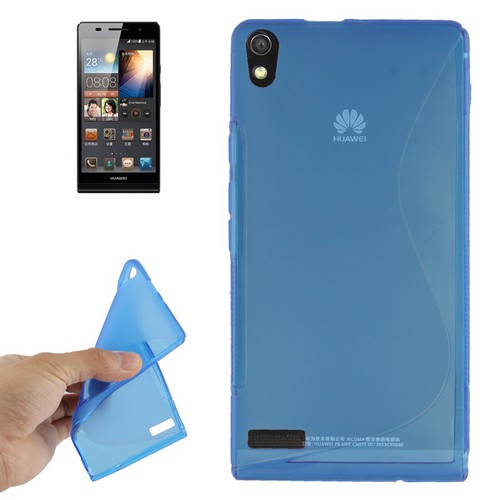 Handyhlle TPU-Schutzhlle fr Huawei Ascend P6 blau