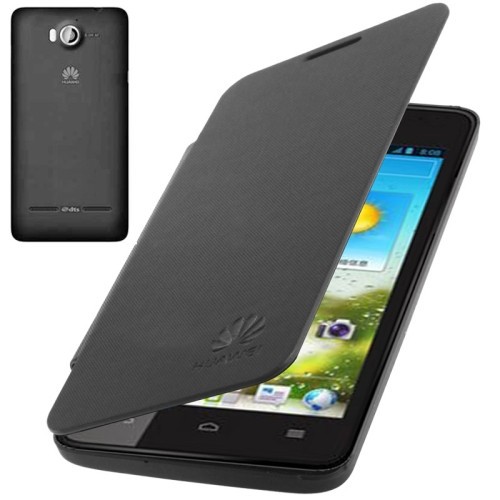 Schutzh�lle Quer Case f�r Handy Huawei Ascend G510 schwarz