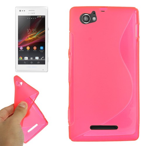 Handyh�lle TPU-Schutzh�lle f�r Sony Xperia M C1904 C1905 pink