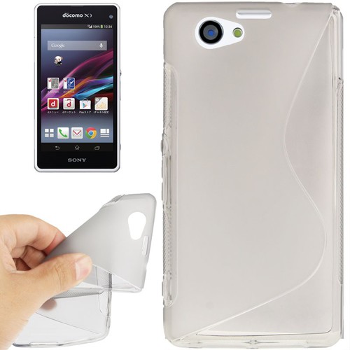 Handyh�lle TPU Case f�r Sony Xperia Z1S / Z1 mini grau
