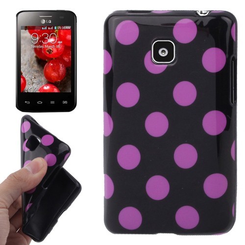 Schutzh�lle TPU Punkte Case f�r Handy LG Optimus L3 II / E430