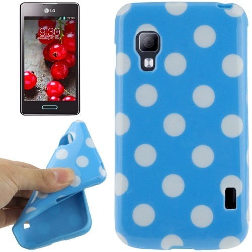 Schutzh�lle TPU Punkte Case f�r Handy LG Optimus L5 II / E455
