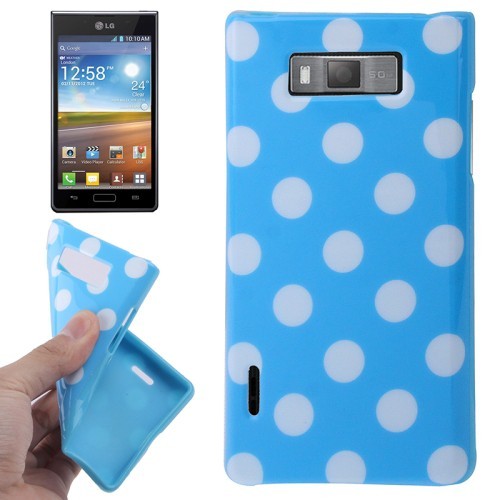 Schutzh�lle TPU Punkte Case f�r Handy LG Optimus L7 / E705