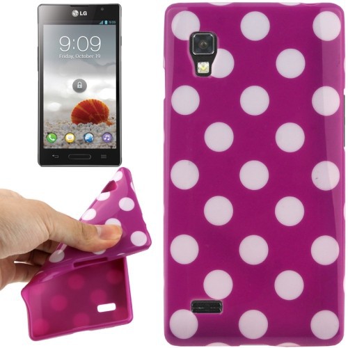 Schutzh�lle TPU Punkte Case f�r Handy LG Optimus L9 / P760