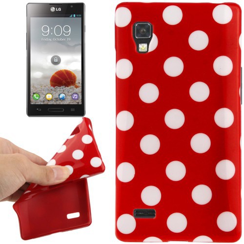 Schutzh�lle TPU Punkte Case f�r Handy LG Optimus L9 / P760