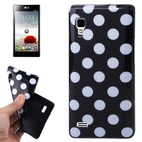 Schutzh�lle TPU Punkte Case f�r Handy LG Optimus L9 / P760