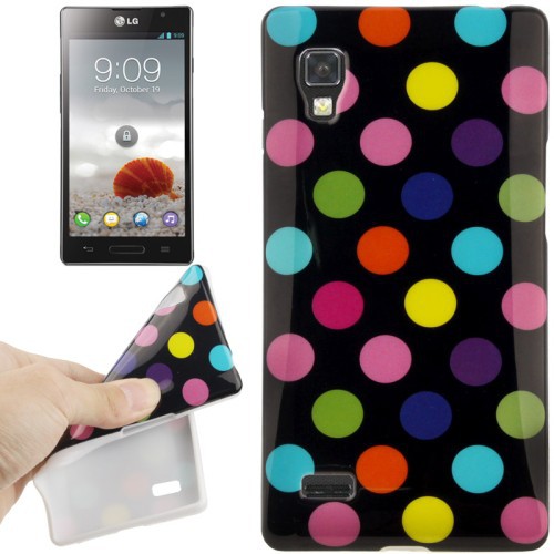 Schutzh�lle TPU Punkte Case f�r Handy LG Optimus L9 / P760