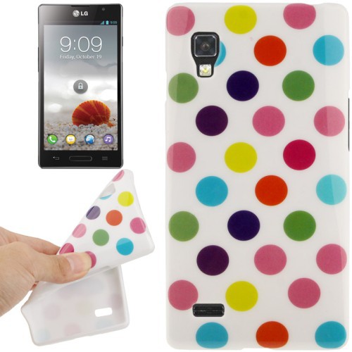 Schutzh�lle TPU Punkte Case f�r Handy LG Optimus L9 / P760