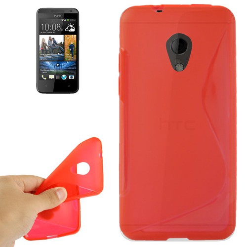 Handyh�lle TPU-Schutzh�lle f�r HTC Desire 700 rot