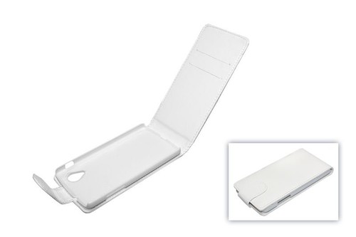 Handyh�lle Tasche (Flip) f�r Handy Google Nexus 5 wei�