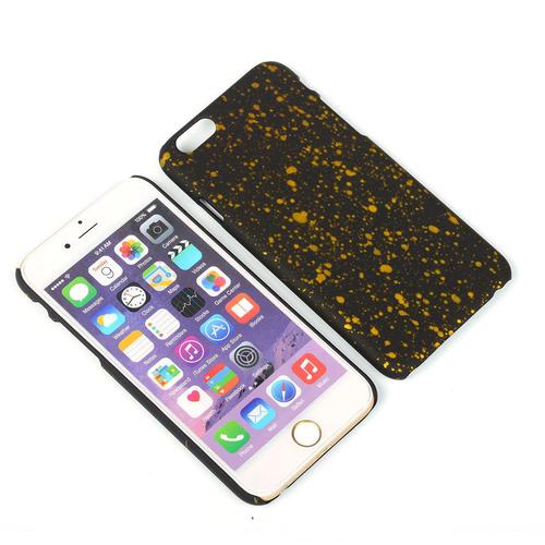Handy H�lle Schutz Case Bumper Schale f�r Apple iPhone 6 3D Sterne Gelb