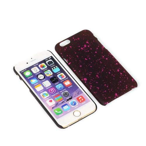 Handy H�lle Schutz Case Bumper Schale f�r Apple iPhone 6 Plus 3D Sterne Pink